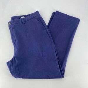Vineyard Vines Breaker Pants Mens 40x30 Blue Purple Cotton Twill Chinos Slacks